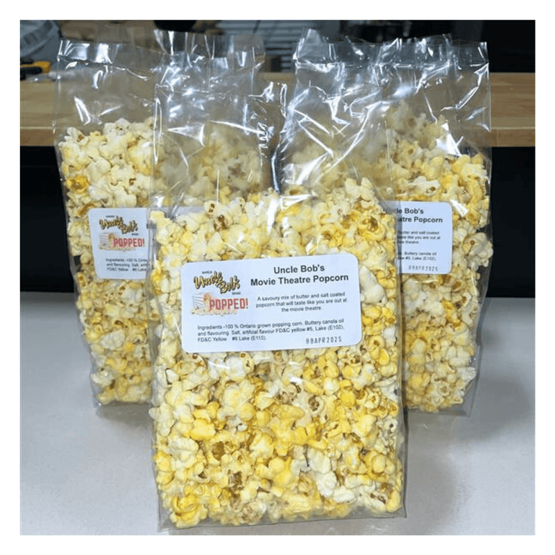 5 Pack Movie Theatre Butter Popped Corn - Uncle Bob&
