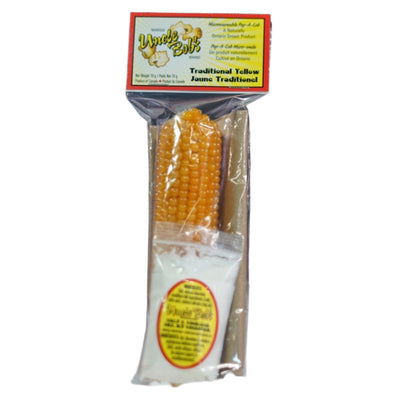 Traditional Yellow Pop A Cob with Salt & Vinegar Seasoning - Uncle Bob's Popcorn