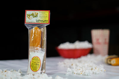 Traditional Yellow Pop A Cob with Salt & Vinegar Seasoning - Uncle Bob's Popcorn